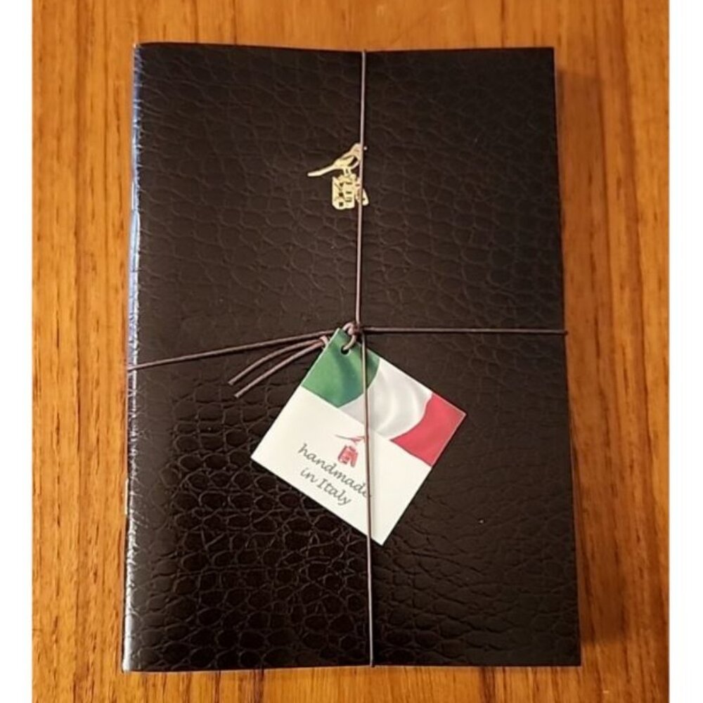 NWT! Set 3 BIEFFE Italy Lined Handmade Notebooks BROWN Journal 5.5X 8" N…